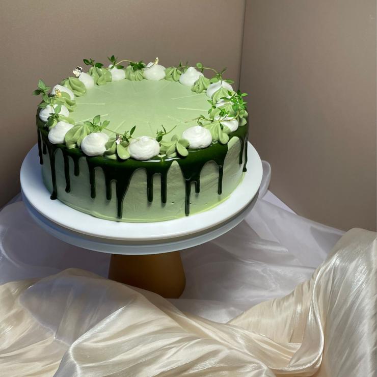 抹茶甘納許戚風