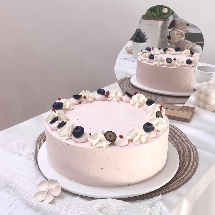 玫瑰覆盆莓戚風