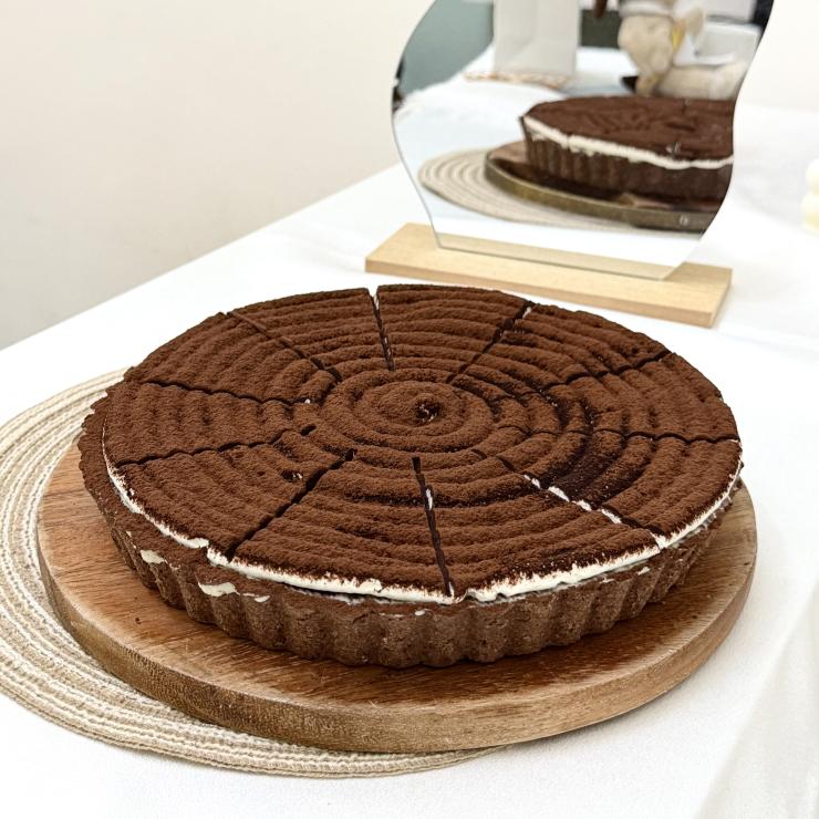 布朗尼生巧克力塔